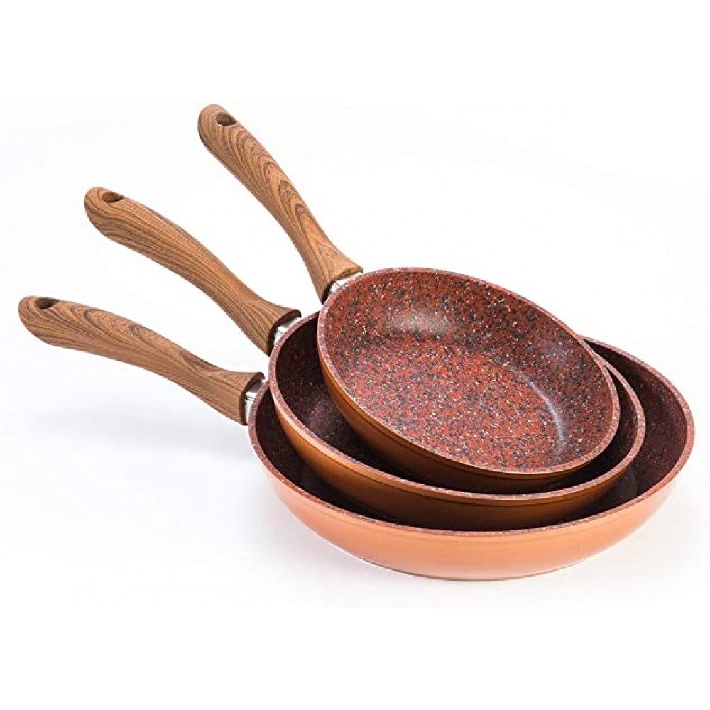 JML Copper Stone NonStick Frying Pan Set