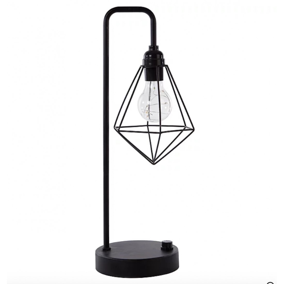 Black Geometric-Shaped Table Lamp