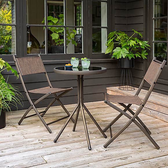 round wooden garden table bench